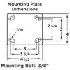 Hamilton Standard Duty 5" Rigid Casters - Image 2