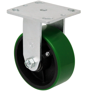 28PU50JG0417YY: Durable USA 5" polyon swivel caster